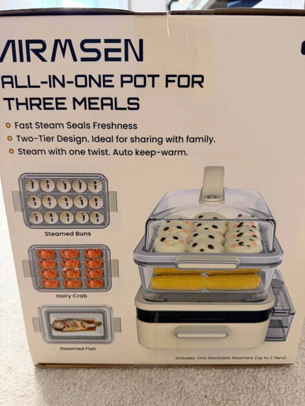 Glass Food Steamer for Cooking